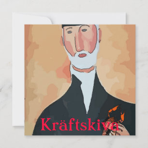 Invitation Fête de la langouste, Kräftskiva, Scandinavie