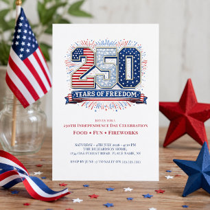 Invitation Fête de la liberté des États-Unis 250 ans