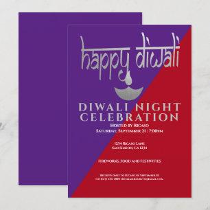 Invitation Fête De La Lumière De Diwali