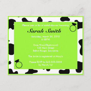 Invitation Fête de la mariée
