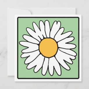 Invitation Fête de la mariée de marguerite de Gerber de