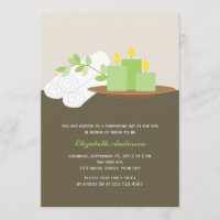 Fête de la mariée de spa {vert}