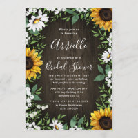 Fête de la mariée florale de pays rustique de