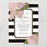 Fête de la mariée moderne chique d'hortensia rose