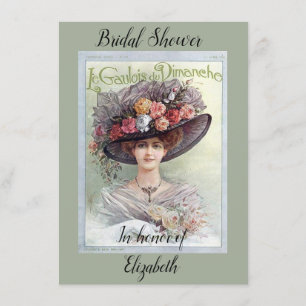 Invitation Fête de la mariée victorienne