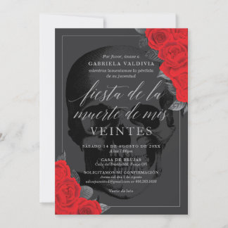 Invitation Fête de la Mort de mes Vingt ans