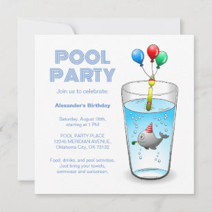 Invitation Fête de la piscine