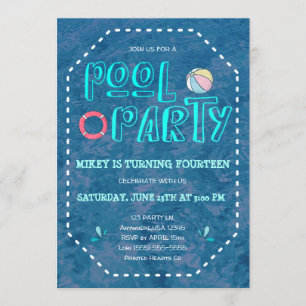 Invitation Fête de la piscine