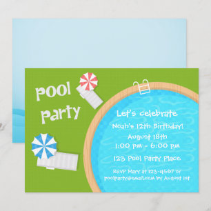 Invitation Fête de la piscine