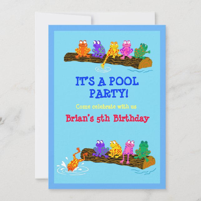 Invitation Fête de la piscine ! (Devant)