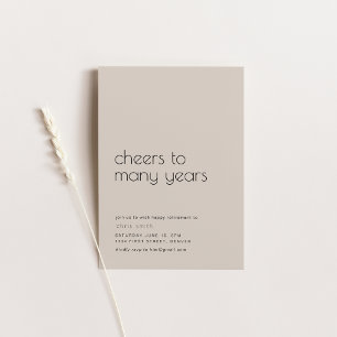 Invitation Fête de la retraite de plusieurs années