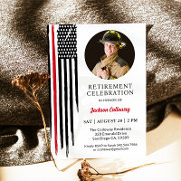 Fête de la retraite des pompiers, drapeau de la li
