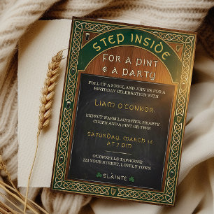 Invitation Fête de la Saint-Patrick Célébration irlandaise Fê