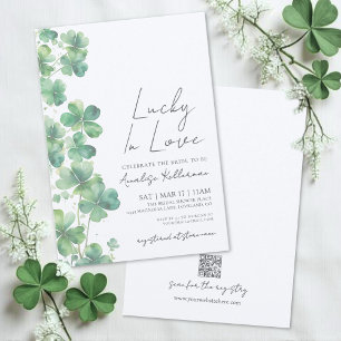 Invitation Fête de la Saint-Patrick Chanceux en amour : Récep