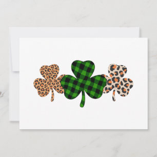 Invitation Fête de la Saint-Patrick Chanceux Irlandais Vert C