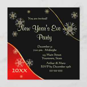 Invitation Fête de la Saint Sylvestre 2020