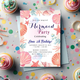 Invitation Fête de la sirène Bash