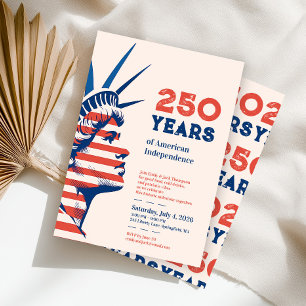 Invitation Fête de la Statue de la Liberté pour le 250e anniv