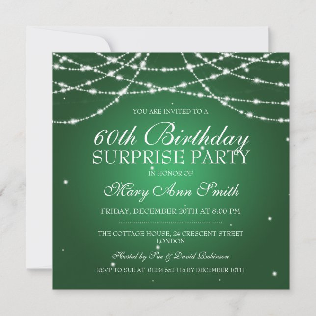 Invitation Fête de la Surprise Birthday (Devant)