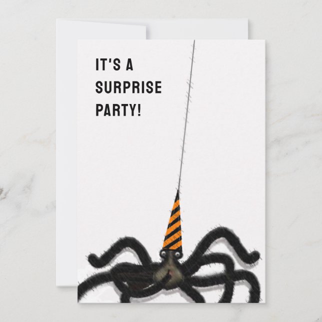 Invitation Fête de la surprise d'anniversaire d'Halloween (Devant)