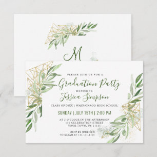 Invitation Fête de la verdure de la Branche d'Olivier moderne