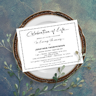 Invitation Fête De La Vie Déjeuner Funéraire De La Frontière 