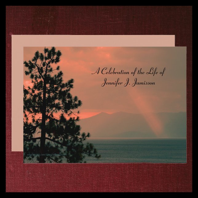 Invitation Fête de la vie Feu lumineux commémoratif sur le la (Créateur téléchargé)