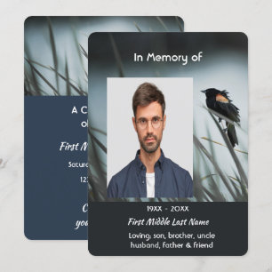 Invitation Fête de la vie Service de l'aile rouge Blackbird