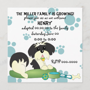 Invitation Fête de l'adoption des chiots !