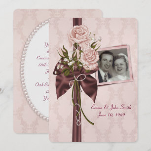 Invitation Fête de l'anniversaire du mariage