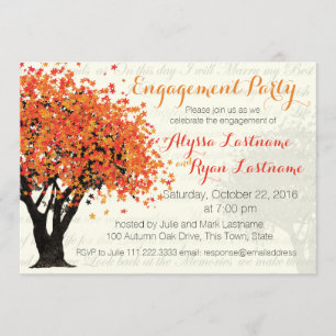 Invitation Fête de l'arbre d'automne