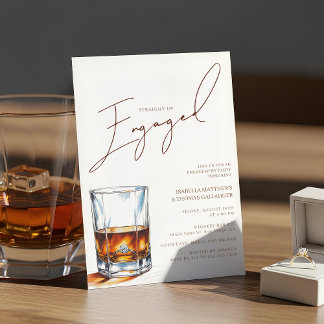 Invitation Fête de l'engagement de Whiskey