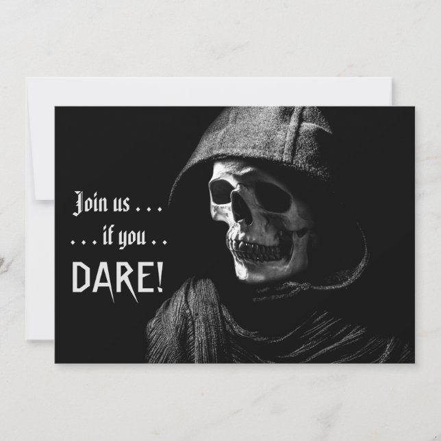 Invitation Fête de l'Halloween pour la photographie de la Fau (Devant)