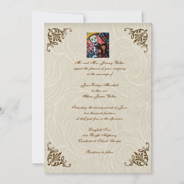 Invitation Fête de l'homme violon de l'Faire-part de mariage  (Devant)