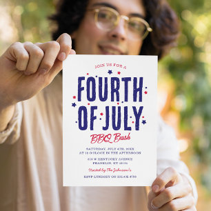 Invitation Fête de l'Indépendance du 14 juillet BBQ
