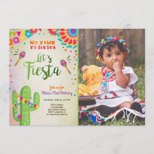 Invitation Fête de l'Intérêt mexicain Cactus