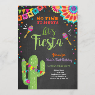Invitation Fête de l'Intérêt mexicain Cactus