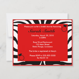 Invitation Fête de l'mariée