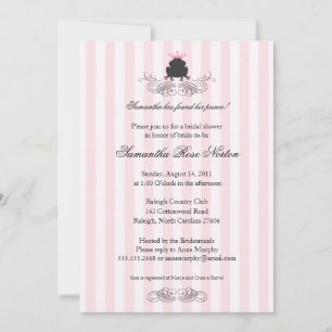 Invitation Fête de l'mariée à thème Prince Frog