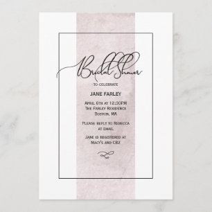 Invitation Fête de l'mariée chic