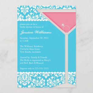 Invitation Fête de l'mariée chic