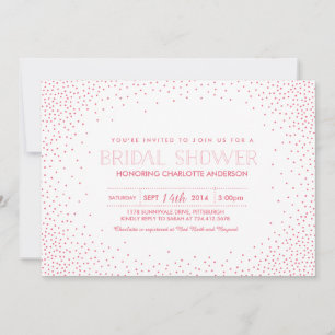 Invitation Fête de l'mariée Confetti