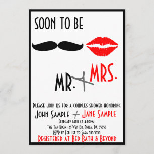 Invitation Fête de l'mariée Couples