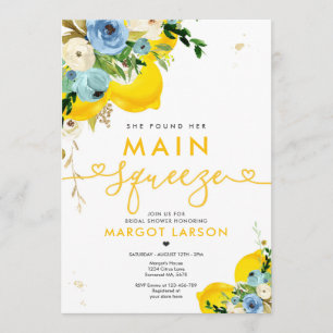 Invitation Fête de l'mariée De Citron Qu'Elle A Trouvée Sa Sq