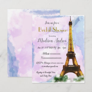 Invitation Fête de l'mariée de Paris