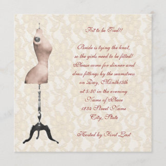 Invitation Fête de l'mariée de raccord