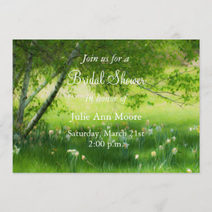 Invitation Fête de l'mariée des jonquilles de printemps