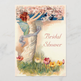 Invitation Fête de l'mariée en fleurs Vintages