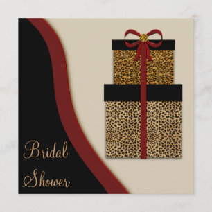 Invitation Fête de l'mariée Leopard Gifts