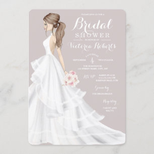 Invitation Fête de l'mariée Mariage de la mariée de fraises B